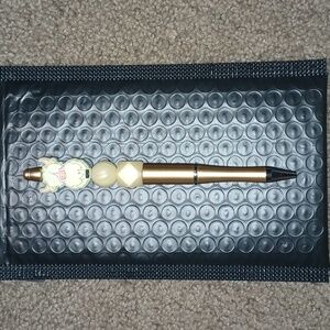 One of a kind custom beadable pens.